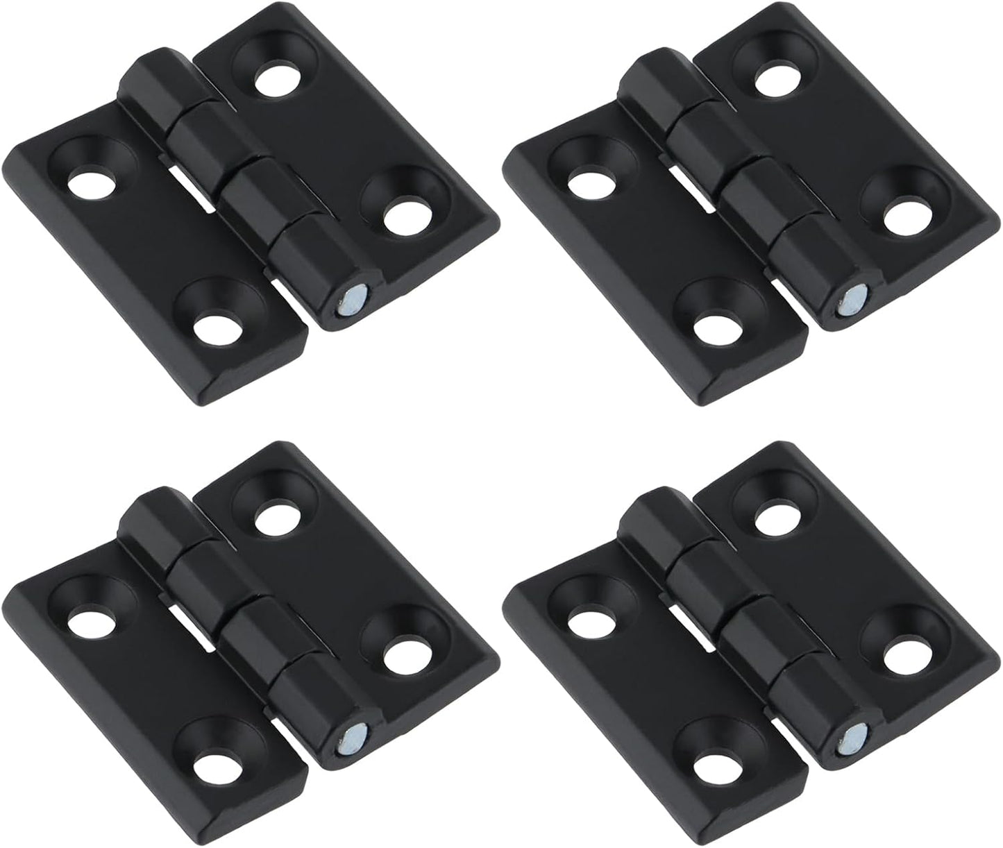 Black Butt Hinge Zinc Alloy Door Hinge Heavy Duty Boat Hatch Hinges Residential Bed Room Hinge for Doors Hardware 1.96" x 1.88" -4pcs