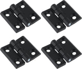 Black Butt Hinge Zinc Alloy Door Hinge Heavy Duty Boat Hatch Hinges Residential Bed Room Hinge for Doors Hardware 1.96" x 1.88" -4pcs