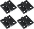 Black Butt Hinge Zinc Alloy Door Hinge Heavy Duty Boat Hatch Hinges Residential Bed Room Hinge for Doors Hardware 1.96" x 1.88" -4pcs
