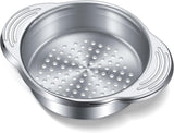 1 Piece Tuna Can Strainer Stainless Steel Food Strainer Sieve Metal Press Lid Canning Colander Oil Drainer Tuna Filter for Beans Vegetables