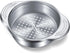 1 Piece Tuna Can Strainer Stainless Steel Food Strainer Sieve Metal Press Lid Canning Colander Oil Drainer Tuna Filter for Beans Vegetables