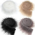 4 Pieces Faux Fur for Craft Fake Fur Shaggy Patches Ribbon Chair Cover Seat Cushion Pad Supplies for Sewing DIY Gnome Beard Easter Costume Winter Valentine&