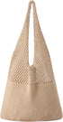 Crochet Beach Tote Bags, Stylish Mesh Beach Bags Shoulder Bag for Women, Cute Summer Vacation Boho Tote Bag