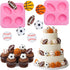 2 Pack Sports Fondant Mold for Cake Decoration, Football Basketball Baseball Soccer Silicone Molds for Valentine&