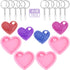 4 Pieces Heart Resin Keychain Molds for Epoxy Resin Easter Mother&