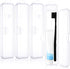 5 Pieces Portable Travel Toothbrush Case, Travel Toothbrush Holder Hard Plastic Dust-Proof Toothbrush Container Toothpaste Box Holder for Travel Use (Clear)