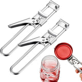 2 Pieces Master Opener Adjustable Jar and Bottle Adjustable Multifunction Stainless Steel Can Jar Lid Gripper Manual Opener Kitchen Accessories for Weak Hands Seniors