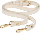 Purse Strap, Leather Adjustable Replacement Strap for Women's Crossbody Handbags Bag, 0.6" Wide, 41-51" Long (Beige)