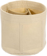Purse Organizer Insert, Portable Felt Organizer Bags Round Multiple Compartments Purse Liner for Bucket Bag, Domed Satchel, Tote Bag, Handbag Shaper (8" x 4" x 5.5", Beige)
