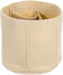 Purse Organizer Insert, Portable Felt Organizer Bags Round Multiple Compartments Purse Liner for Bucket Bag, Domed Satchel, Tote Bag, Handbag Shaper (8" x 4" x 5.5", Beige)