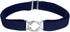 Women Stretchy Waist Belt, No Show Elastic Stretch Belts with Flat Buckle for Dresses Jeans Casual Pants