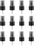 12 Pcs Black Spray Top, 20/410 Fine Mist Sprayer Reusable Replacement Spray Bottle Pump Plastic Top for Cosmetic Perfume and Body Sprays Bottle