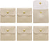 6 Pcs Mini Jewelry Pouch, 8 Inch PU Leather Small Jewelry Bags Soft Jewelry Package Gift Storage Bag Travel Jewelry Bag for Women Rings Necklace Bracelet, Gold