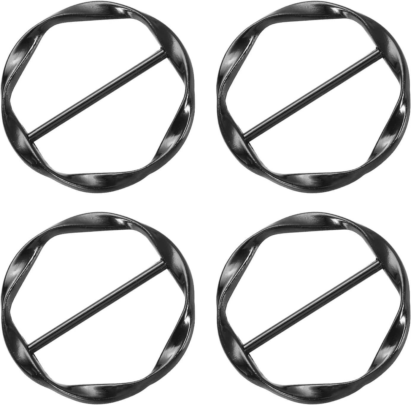 T-shirt Clips, Clothes Knotting Buckle Ring Wrap Holder for Women Scarf, Loose T-shirt