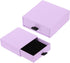 2Pcs Cardboard Jewelry Gift Boxes, 3.5 x 3.5 Inch Jewelry Display Boxes Bulk Sponge Filled Small Jewelry Boxes for Bracelets Earrings Necklaces Jewelry Gift (Light Purple)