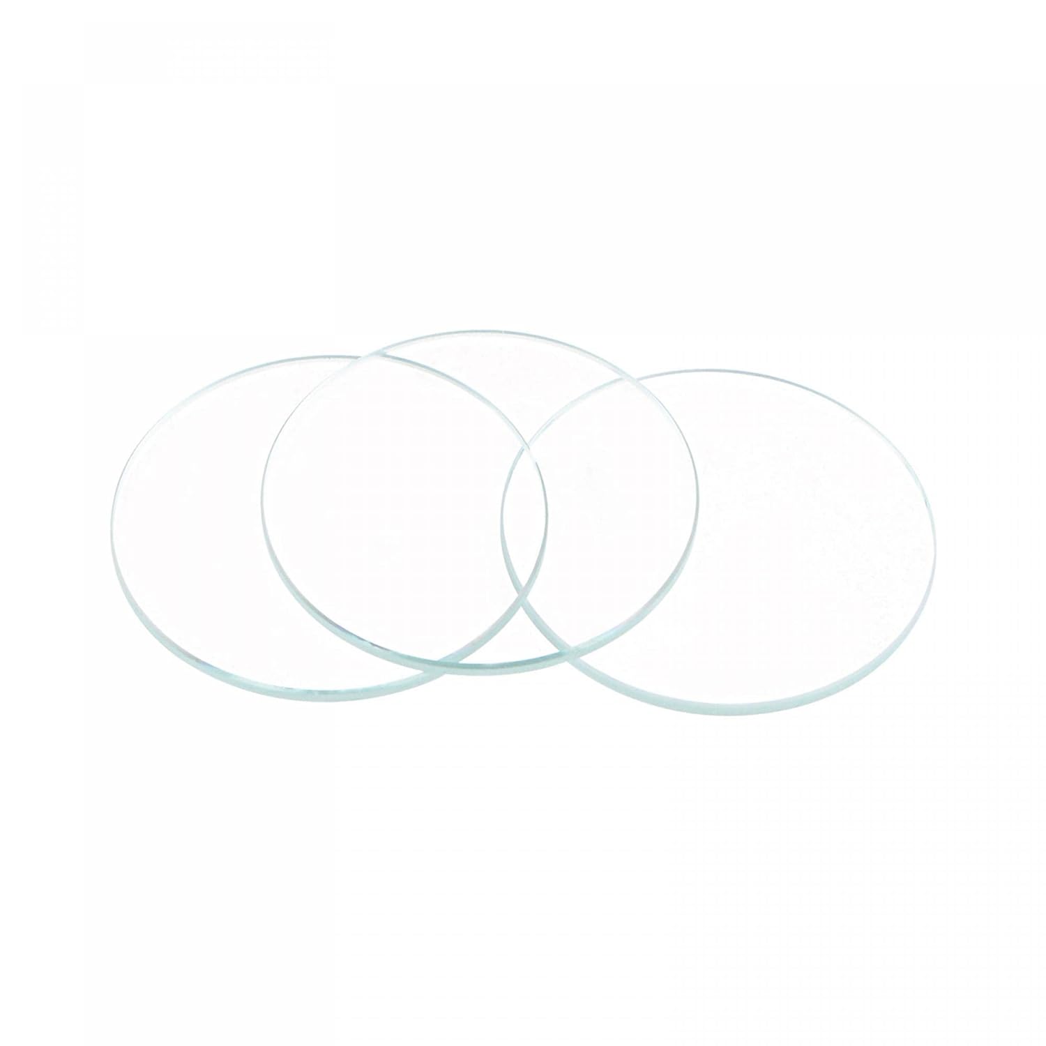 8 Pack 19mm Dia. Watch Glass Crystal Lens, Single Dome Round 1.5mm Edge Thickness for Watchmaker Repair Clear