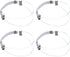 2 Pairs High Heels Shoe Straps Detachable Elastic Heel Strap for Women High Heels Sandals Slippers Loose Shoes Anti-Loose, Transparent