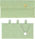 3 Pcs Microfiber Jewelry Pouches with Insert Pad, 8 x 8cm Snap Button Jewelry Velvet Gift Bags Organizer for Rings Necklace Bracelet, Light Green