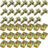 40PCS Car Body Bolts M6-1.0 & Extruded U-Nuts Clips Kit, Bumper Fenders Liner Push Retainer Fastener Kit for Engine Under Cover Undertray, Universal Splash Shield Guard Bolts Clips for Most Cars