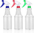 Spray Bottles Empty Spray Bottle 3 Pack Refillable Plastic Spray Bottles 750ML Leak Proof Water Spraying Bottle with Colorful Trigger Sprayer for Cleaning Gardening Household