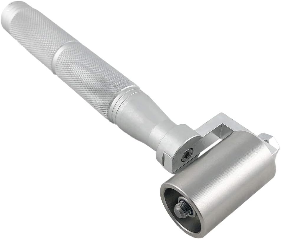 1.5" Stainless Steel Home Wallpaper Seam Roller Wall Paper Construction Tool Seam Flat Roller Paint Tool
