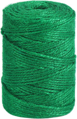 Jute Garden Twine, 328 Feet 3mm Heavy Duty Tomato Twine, Green Plant Ties for Gardening, Climbing Plants, Vegetables, Crafting