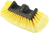 10in Car Wash Brush Head with Soft Bristle, for Cleaning Decks, Trucks, Car, RV, Boats, Home Siding, Camper, Yellow