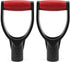 2 Pack 1-1/4" Polypropylene Plastic Spade Handle Shovel D Grip Handle for Digging Raking Tools