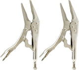 2 Pack Original Locking Pliers - 9" Long Nose, Curved Jaw, 2-3/4" Max Opening