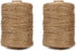 1000 Feet Natural Jute Twine, 2mm Twine String for Arts and Crafts, Gardening, Gift Wrapping, Packaging, Festive Decorations (2PCS x 500 Feet)