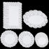 5 Sizes Paper Doilies, 150 Pcs Lace Doilies Paper Round Disposable Placemats White-Doilies for Tables Dessert Trays Party Craft Wedding Birthday Cakes Tableware Decorations