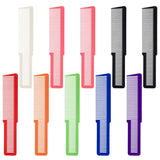 10 PCS Barber Combs, Hair Cutting Combs Professional Fine Tooth Comb Flat Top Clipper Comb Blending Hairstylist Essentials Hairdressing Salon Set for Women Men Hair Styling (Eye-Catching Colors)