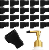 Coffee Syrup Pump Tip Covers, 20 Pack Syrup Pump Caps Black Rubber Syrups Caps Portable Practical Pourer Cap Keep Syrups Sugar Condiments Olive Clean for Pour Dispenser, Oil Liquor Bottle