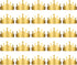 Gold Paper Crowns, 20 Pcs Golden King Crown Paper Crowns for Kids and Adults Foldable Party Crown Hat for Birthday Celebration Baby Shower Photo Props Wedding Anniversary (Matte Finish)