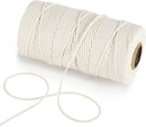 Cotton Butchers Twine, 328 Feet 1.5mm Food Safe Cooking Twine Kitchen String for Cooking, Tying, Trussing, Roasting
