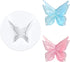 3D Flower Butterfly Silicone Molds, Butterfly Chocolate Fondant Soap Mold Double Layered Epoxy Resin Molds for Candy, DIY Scented Candles, Plaster, Cake Decorating and Crafts (White)