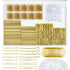 510PCS Blonde Bobby Pins Hair Pins Kit with Hair Net,  Includes 100 Bobby Pins for Women, 100 U Shaped Buns Hair Clips, 300 Hair Bands and 10 Blonde Hair Nets, Dance competition must haves