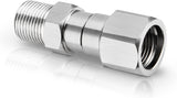 Pressure Washer Swivel Fitting, 3/8" NPT Thread Fittings, 3/8” Male to Female Adapter, Stainless Steel 360 Degree Swivel Connector for Pressure Washer Gun & Hose, 5000 PSI