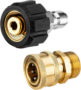 Pressure Washer Adapter Set, Quick Connect Kit, M22 14mm to 3/8 Inch Quick Connect Pressure Washer Hose Adapter