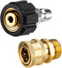 Pressure Washer Adapter Set, Quick Connect Kit, M22 14mm to 3/8 Inch Quick Connect Pressure Washer Hose Adapter