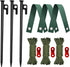 Tree Stakes and Supports, Heavy Duty Tree Stakes Kit Include 3Pcs Tree Straps for Staking, 3Pcs 12" Steel Spikes, and 39Ft Rope, Tree Supports for Young Tree Anti Strong Wind, Bad Weather