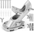 Flag Pole Holder,  Flag Pole Brackets Mount Outside House Heavy-Duty Aluminum Metal Rust Proof Bracket 1" Inner Diameter 2 Positions with Hardwares for Outdoor Wall Mounting Porch( Silver-1 Pack)
