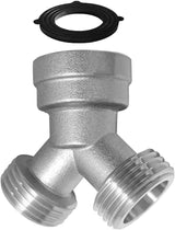 Brass Nickel Plating 3/4" GHT Y Shaped Connector for Steam Dryer and Washing Machine Hoses