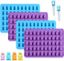 Gummy Molds Bear Candy Silicone - Mini Size Chocolate Gummy Molds with 2 Droppers Nonstick Food Grade Silicone Molds Pack of 4