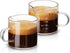2 Pack Measuring Cups, 75ML Espresso Cups with Handle, Espresso Shot Glasses with V-Shaped Mouth, Clear Accessories, Milk Frothing Pitcher | with Handle, with V-Shaped Mouth, Accessories