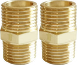 Brass Check Valve 1/2" Male to 1/2" Male Thread One Way Non Return Backflow Preventer Check Valves (Pack of 2)