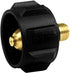 QCC1 Nut Propane Adapter Brass Gas Regulator Valve Fittings with 1/4 Inch NPT Male Pipe Thread for QCC1 Propane Tank