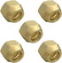 5PCS Brass 1/2" Flare Nut SAE 45 Degree Flare Tube Fitting for Air Conditioning Copper Pipe Extension Butt Copper Tube