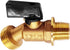 Brass Outdoor Spigot Hose Bibb Valve 1/2" Male NPT Inlet x 3/4" Male GHT Threaded Garden Hose Outlet Connector