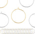 Wine Glass Charm Rings 120pcs Gold and Silver Plated 25mm Beading Charm Rings Wine Glass Marker for Birthday Party Wedding Festival Favor